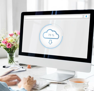 Computer downloading from cloud